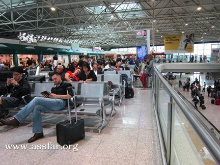 تخفيض الحركة بمطار روما ل% 40 من طاقته