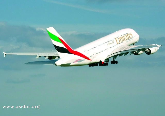 الإماراتية تسير طائرة A380 ‬إلى ‬مدريد